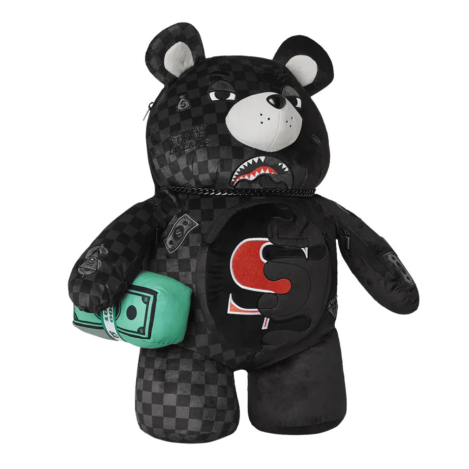 Sprayground UNFINISHED CHECK TEDDY MONEY BEAR image 2