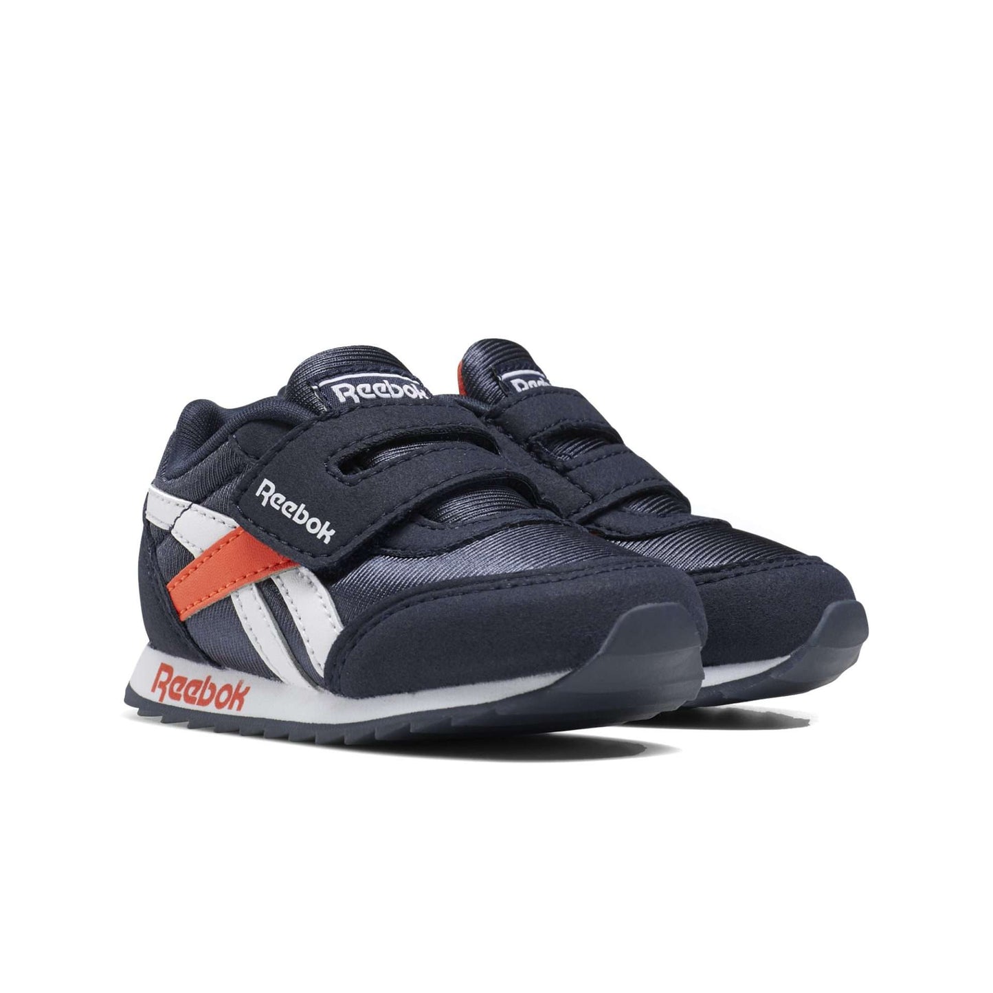 Reebok Kid's(Toddler) Royal Classics Jogger 2 Shoes,EF3738,Collegiate Navy / Vivid Orange / White