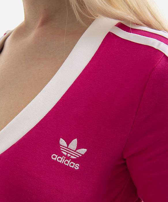 Adidas Women's ADICOLOR CLASSICS CROPPED TEE HG6595 Real Magenta