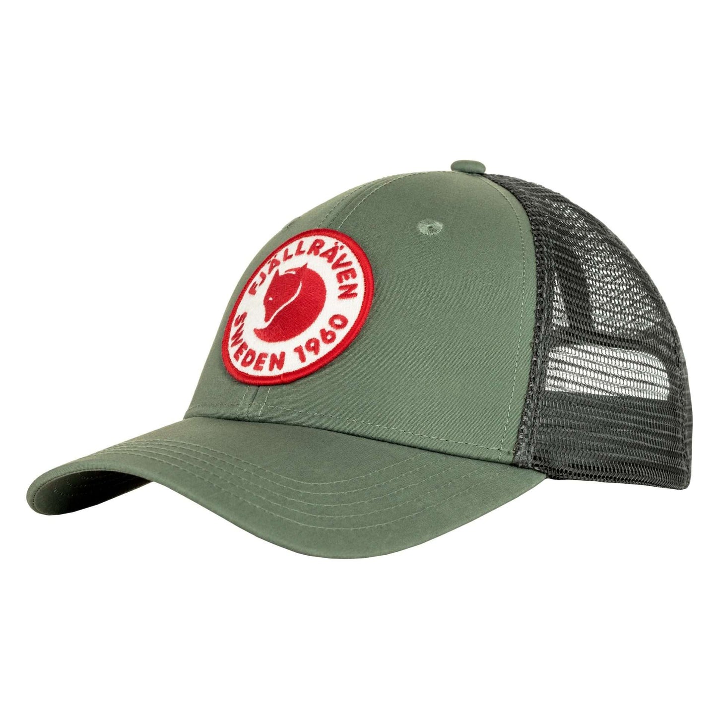 Fjallraven 1960 Logo Langtradarkeps Hat in Patina Green