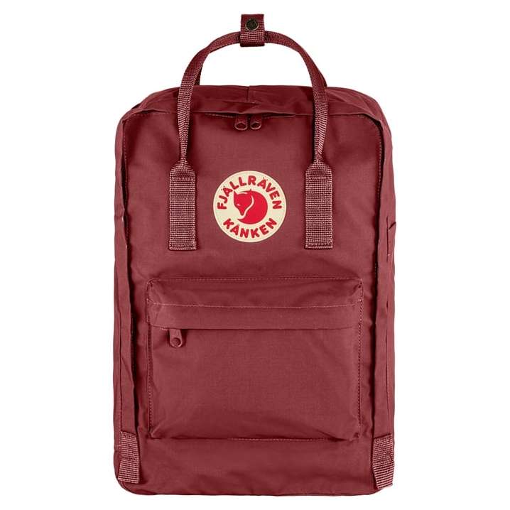 Fjallraven Kanken Laptop 15" Backpack in Ox Red - Stylish and functional laptop backpack.