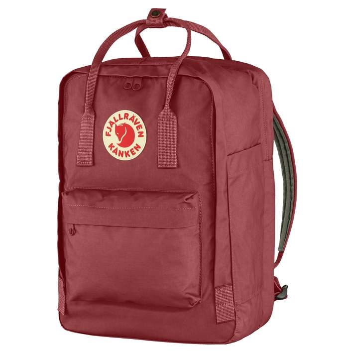 Fjallraven Kanken Laptop 15" Backpack in Ox Red - Stylish and functional laptop backpack.