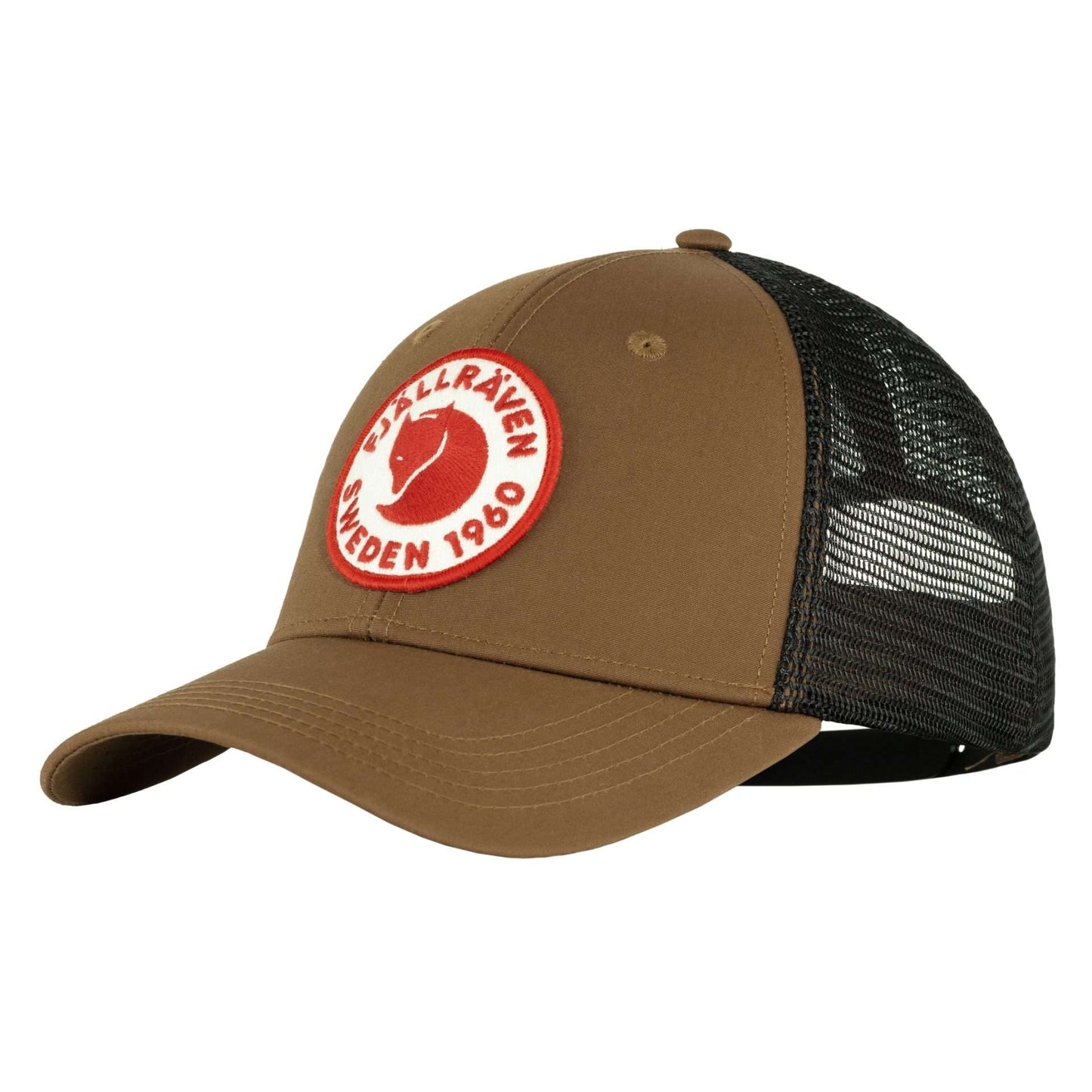 Fjallraven 1960 Logo Langtradarkeps Hat in Timber Brown