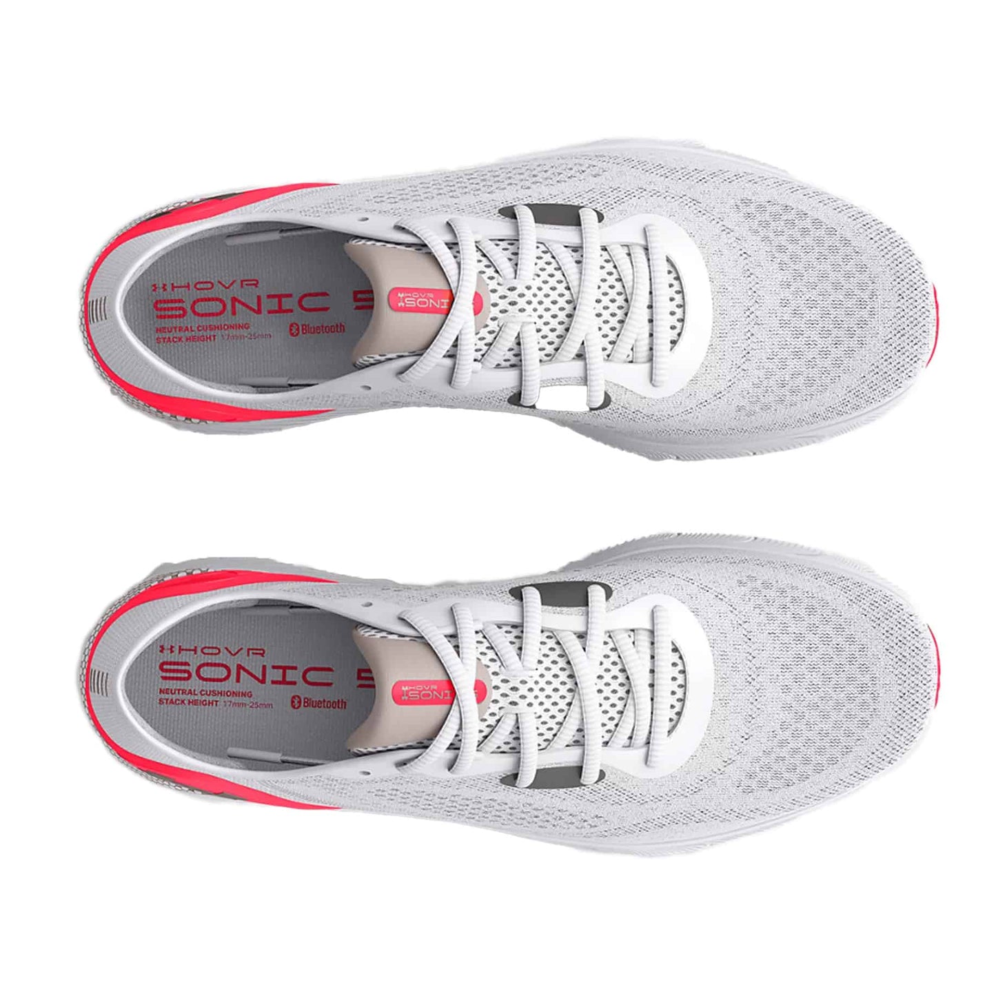 Under Armour Women's HOVR™ Sonic 5 Running Shoes - White / Bolt Red 3024906-106