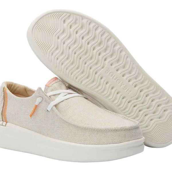 Hey Dudes Women's Wendy Rise Chambray Shoe 121941701 Tan Orange
