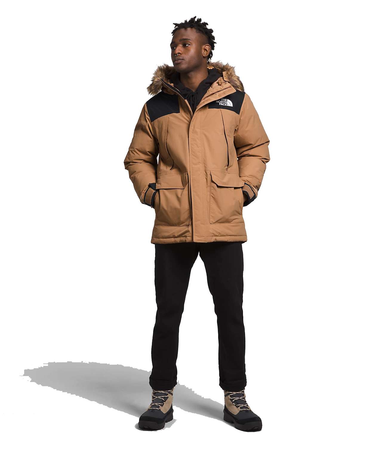 The North Face Men’s McMurdo Down Parka - Almond Butter/Tnf Black