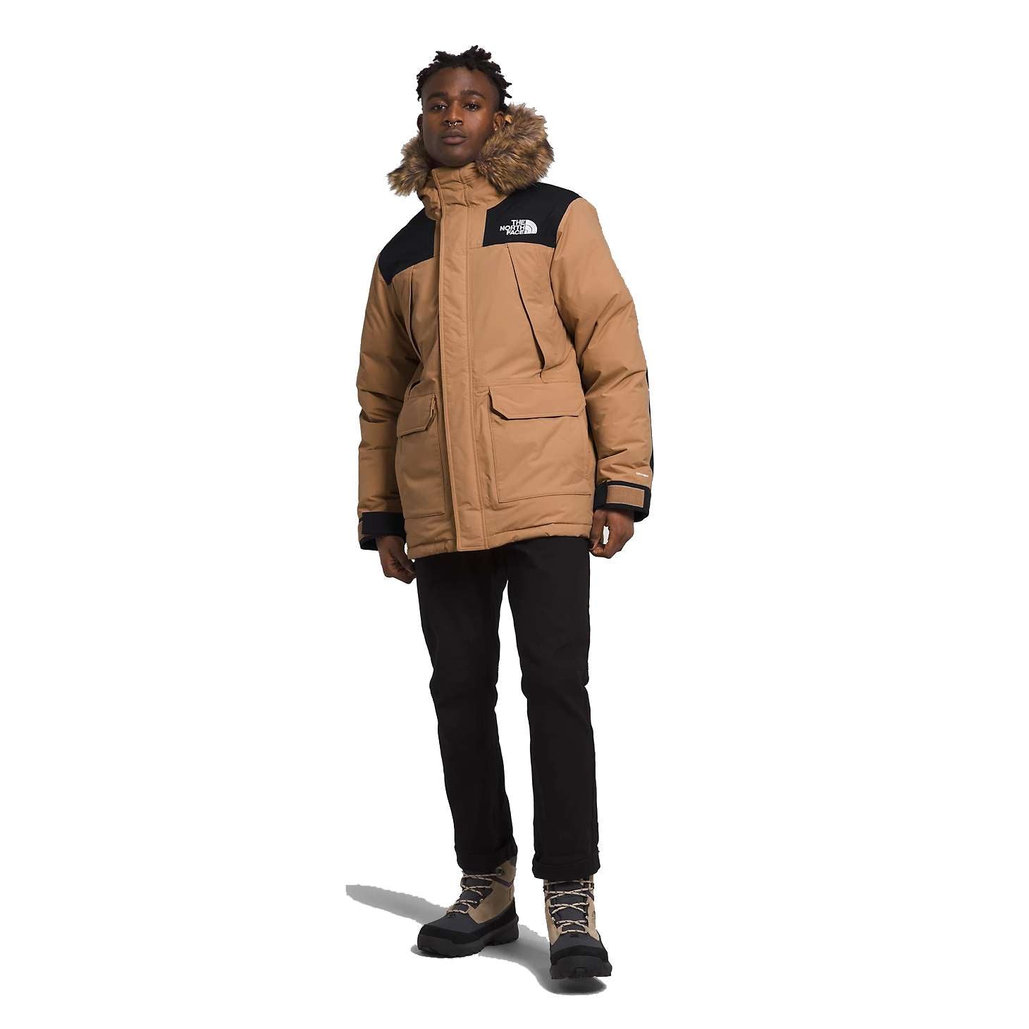 The North Face Men’s McMurdo Down Parka - Almond Butter/Tnf Black