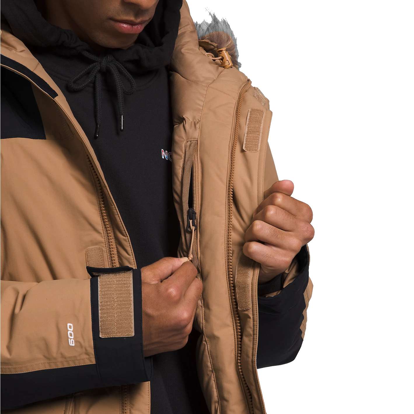 The North Face Men’s McMurdo Down Parka - Almond Butter/Tnf Black