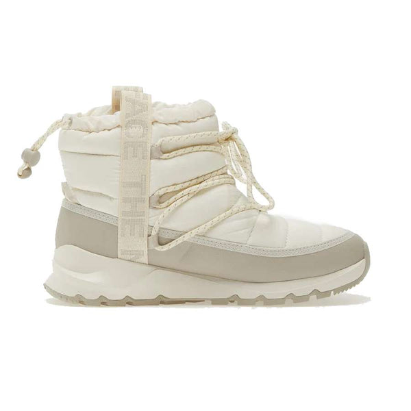 The North Face Women’s ThermoBall Lace Up Luxe Waterproof Boots in Gardenia White/Silvergrey
