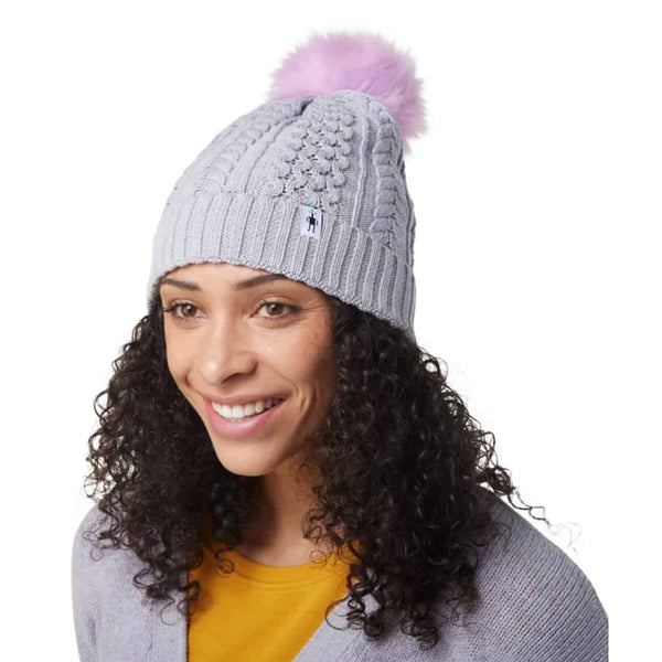 Smartwool Women's Lodge Girl Beanie - Purple Eclipse Heather