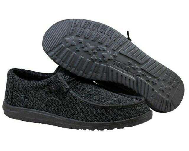 Hey Dude Men's Wally Sox Black Shoes