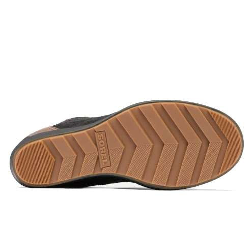 Sorel Women's Evie II NW Lace Bootie - Tobacco/Black - Versatile and stylish lace-up booties with a mix of suede and leather.