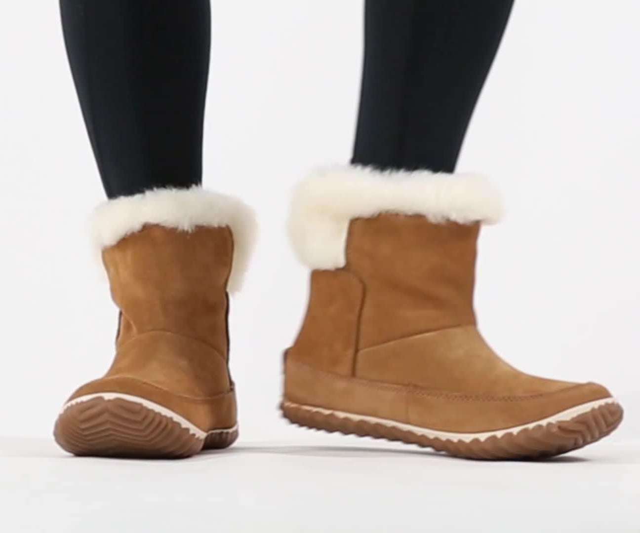 Sorel Women's Out 'N About Slipper Booties (Elk/Natural) (NL3073-286)