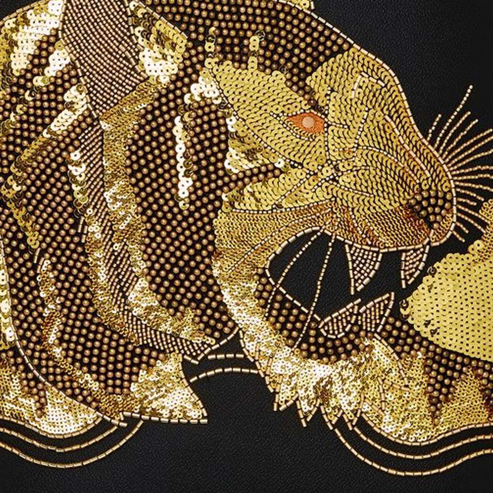 Sprayground A.I Gold Beaded Tiger Backpack - Limited Edition in Black