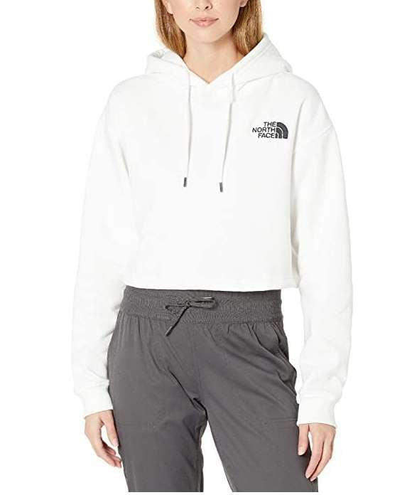 The North Face Women’s Logo Crop Drop Hoodie NF0A53BVFN4 White