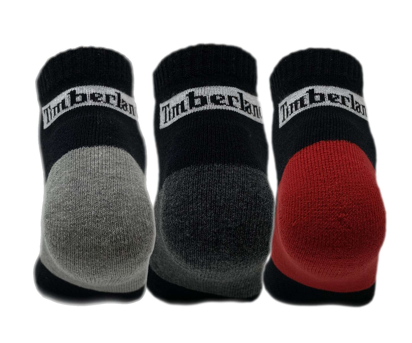 Timberland Cushioned Quarter Crew Socks 3 pack 43TB294052TD-001 Blk