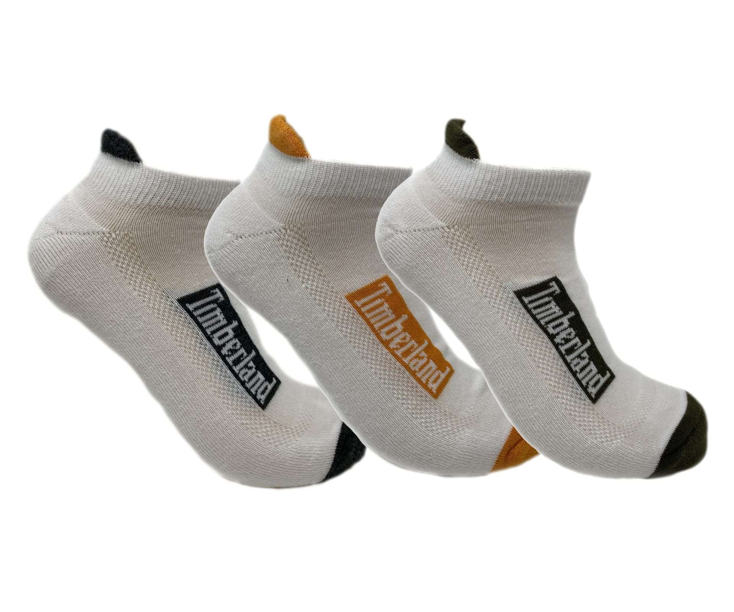 Timberland Cushioned No Shoe Socks 3 pack 43TB294016TD-100 White