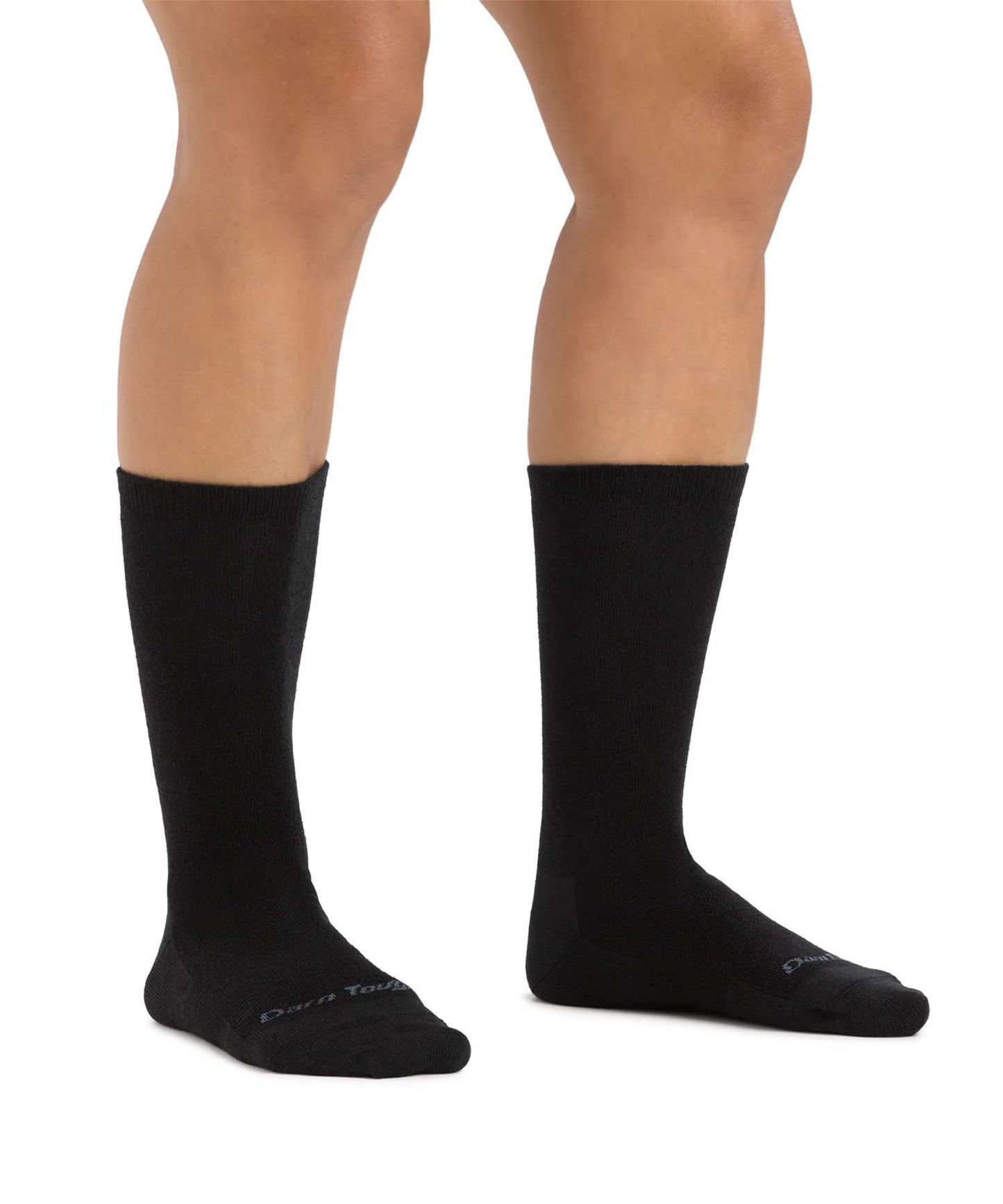 Darn Tough Women's Solid Basic Crew Lightweight Lifestyle Socks - Charcoal