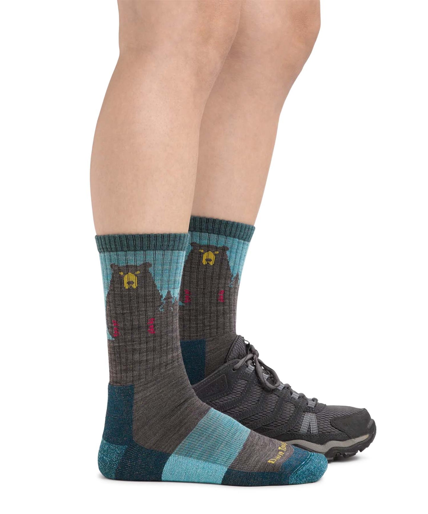 Darn Tough Women's Bear Town Micro Crew Lightweight Hiking Sock - Aqua (1970-C Aqua 0722)