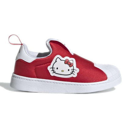 adidas Original PS Kids Superstar Shoes - Hello Kitty, Red White