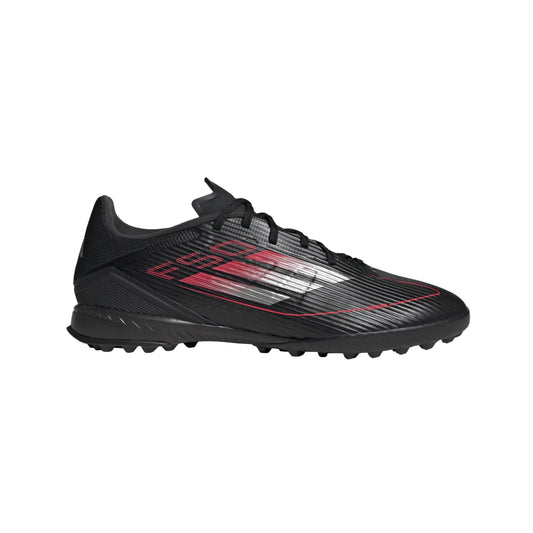 adidas Unisex F50 League Turf Sneaker, designed for speed and control on turf surfaces, featuring a lightweight build and durable traction sole.