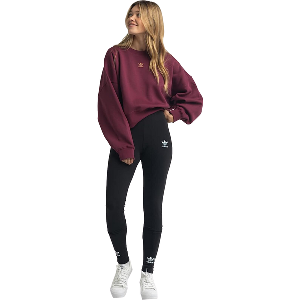 adidas Originals Trefoil Logo Play Tights, highlighting the high-rise waist and tight fit design