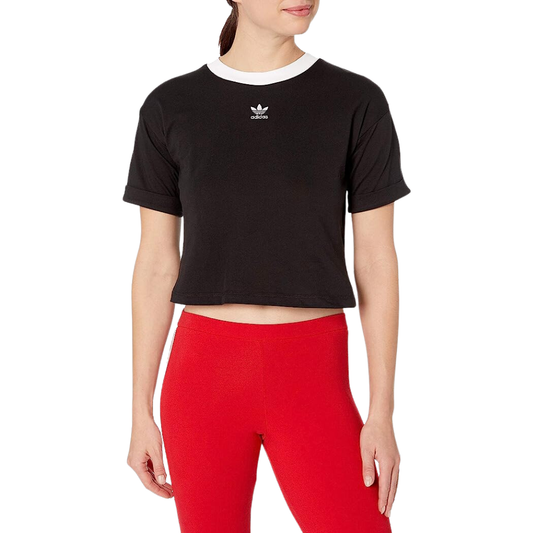 Woman wearing the adidas Originals Women's Crop Top