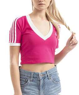 Adidas Women's ADICOLOR CLASSICS CROPPED TEE HC2029 Bright Orange