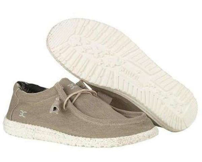 Hey Dude Men's Wally Stretch Shoes - Beige