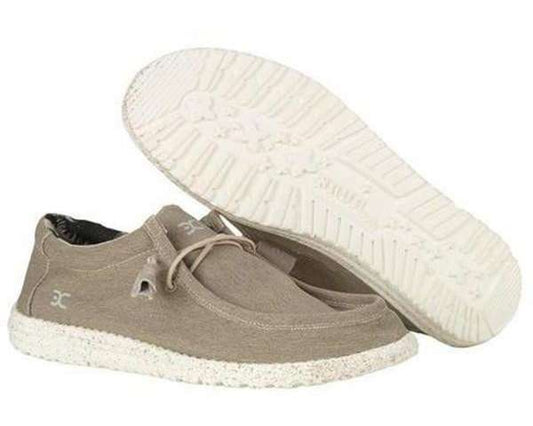 Hey Dude Men's Wally Stretch Shoes - Beige