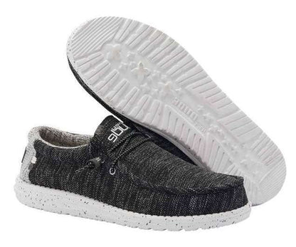 Hey Dude Men's Wally Stretch Shoes - Meteorite 110383264