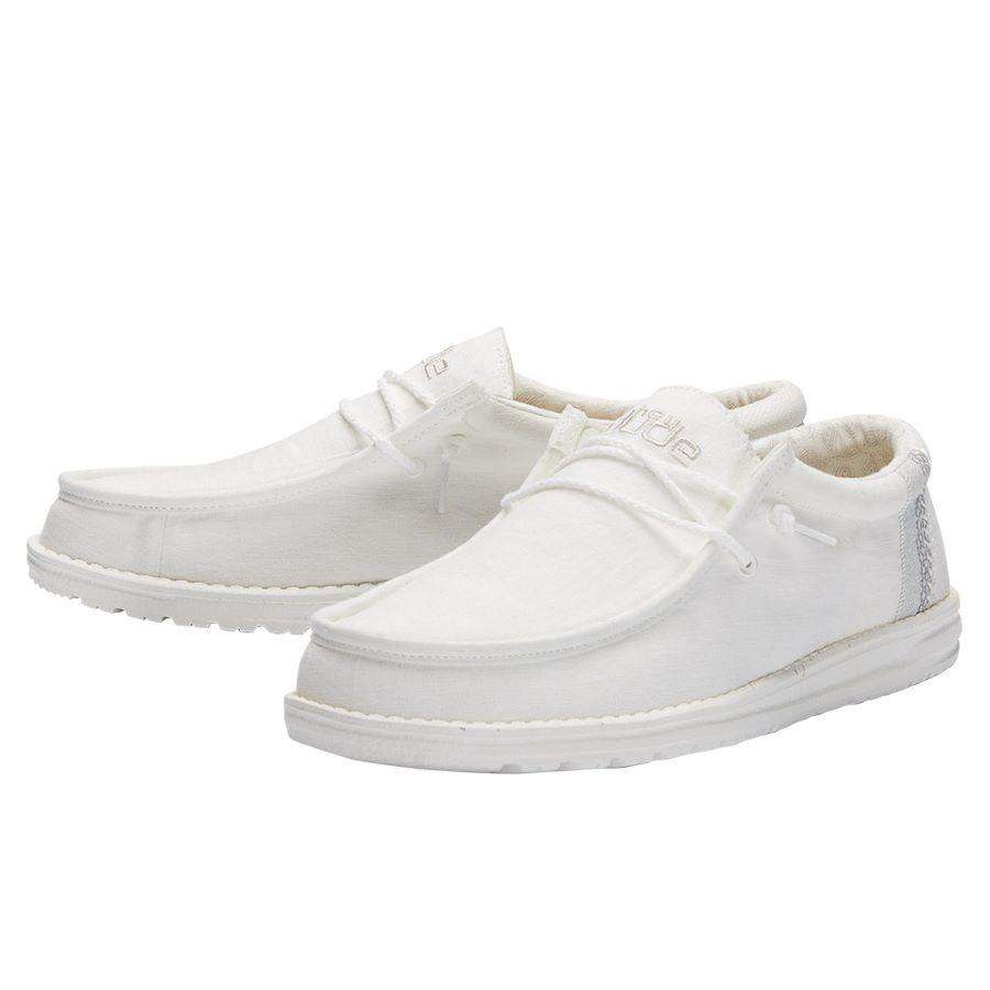 Hey Dude Wally Linen Natural White 110790160