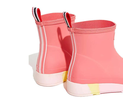 HUNTER Women's Play Short Stripe Sole Rain Boots Polaris Pink