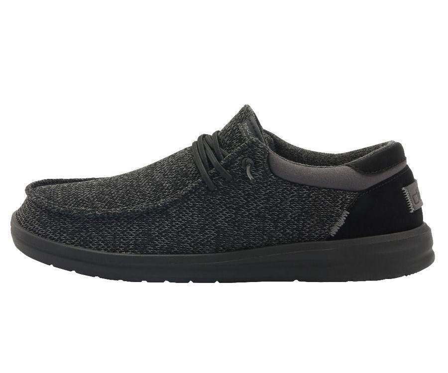 Hey Dude Men's Paul Sox Shoes 112344938 Total Black