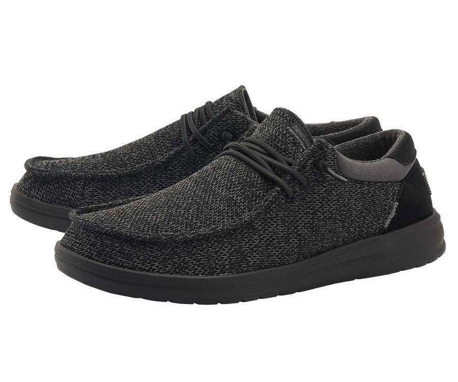 Hey Dude Men's Paul Sox Shoes 112344938 Total Black