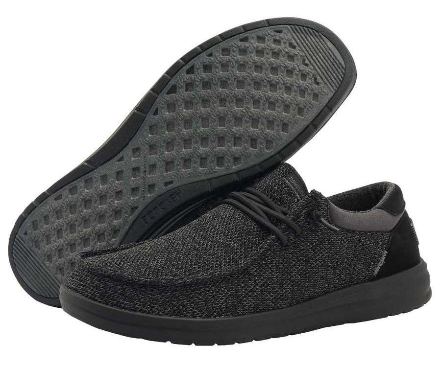 Hey Dude Men's Paul Sox Shoes 112344938 Total Black