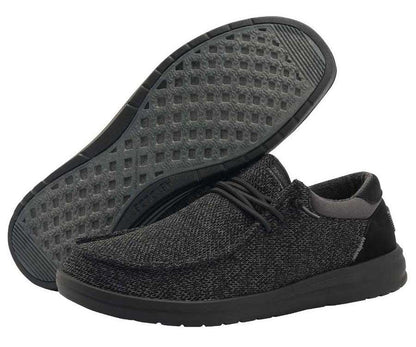 Hey Dude Men's Paul Sox Shoes 112344938 Total Black
