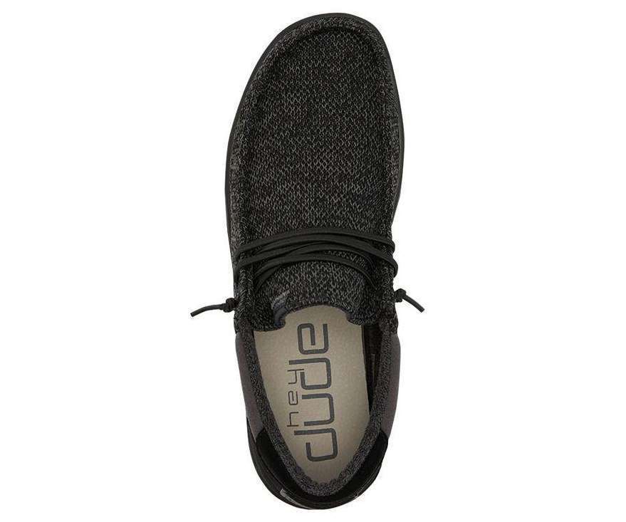 Hey Dude Men's Paul Sox Shoes 112344938 Total Black
