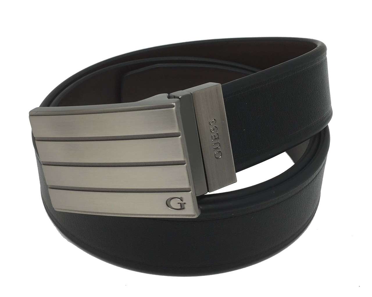  Guess Men's Reversible Belt #11GO02X004 Black/Brown