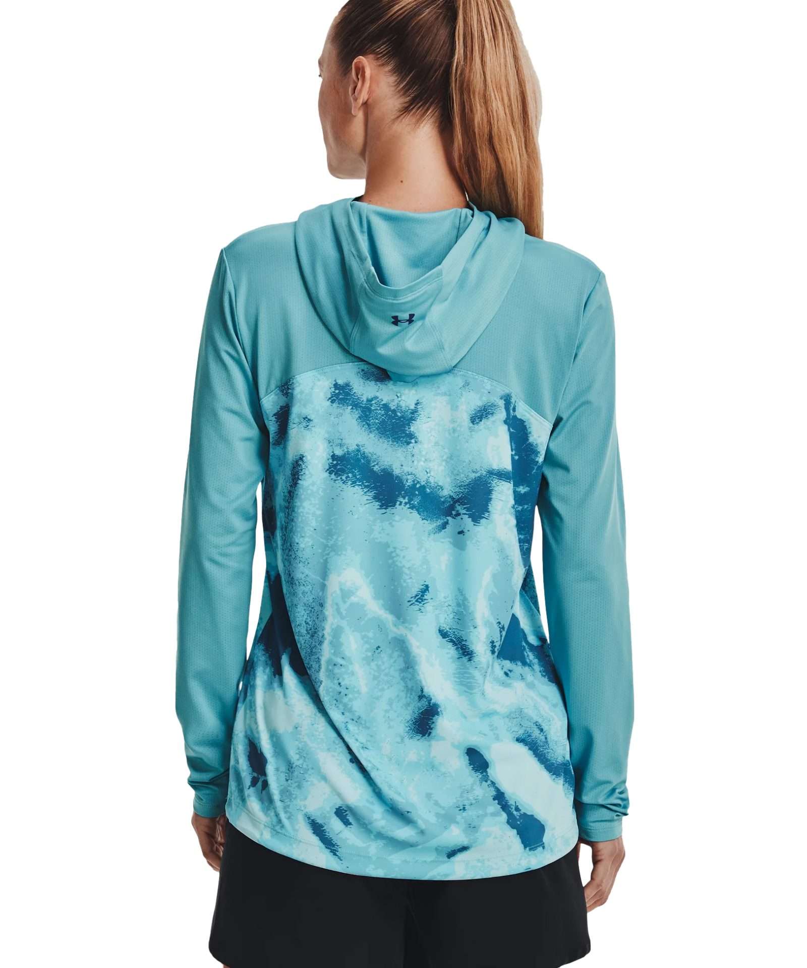 Under Armour Women's UA Iso-Chill Shore Break Hoodie 1343683-401 Cloudless Sky / Deep Sea