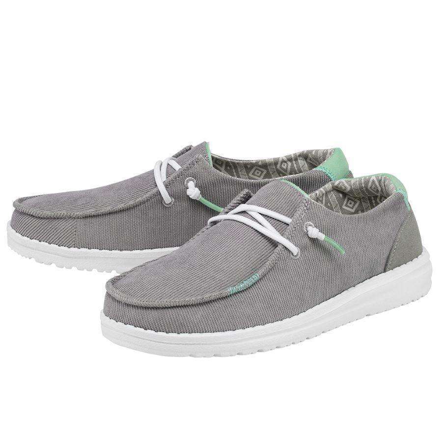 Hey Dude Women's Shoe Wendy Corduroy Glacier Grey 121413255