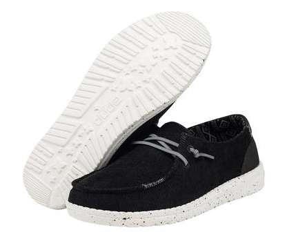Hey Dude Women's Shoe Wendy Corduroy Jet Black 121414786