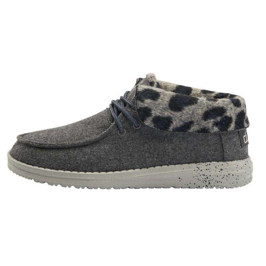 Hey Dude Britt Women's Shoes 121773139 Grey Cheetah