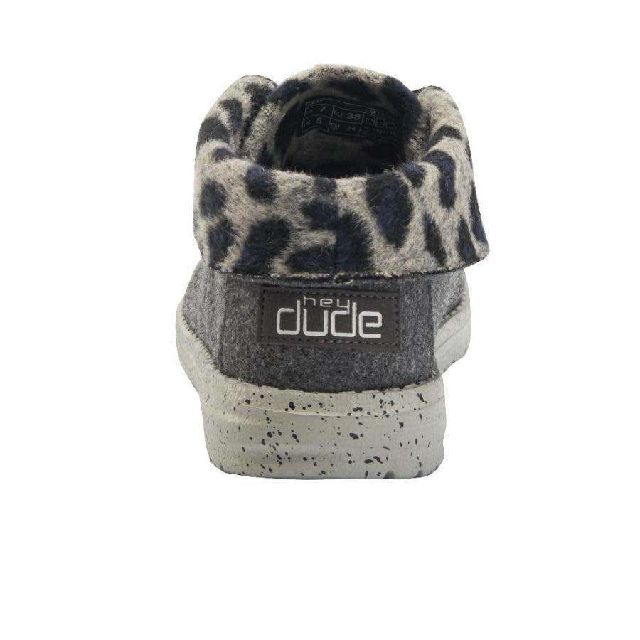 Hey Dude Britt Women's Shoes 121773139 Grey Cheetah