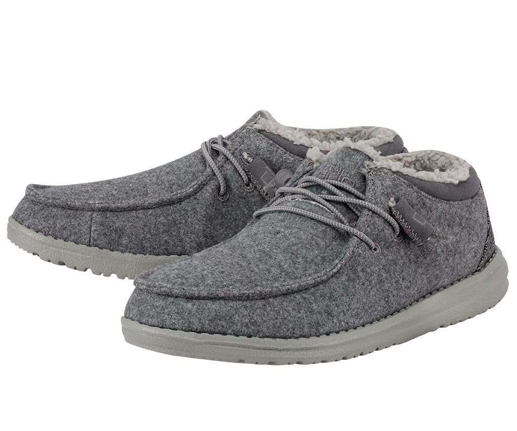 HEY DUDE WOMEN'S CINDY FUR Grey 121983000