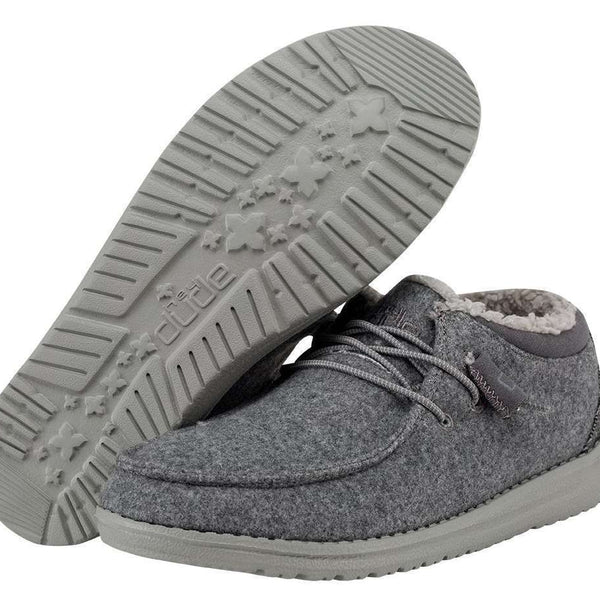 HEY DUDE WOMEN'S CINDY FUR Grey 121983000
