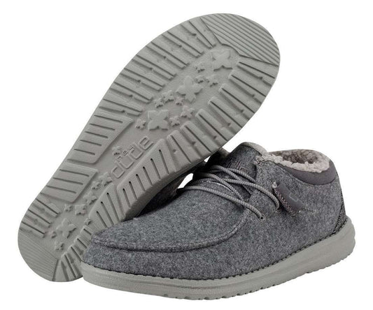 HEY DUDE WOMEN'S CINDY FUR Grey 121983000