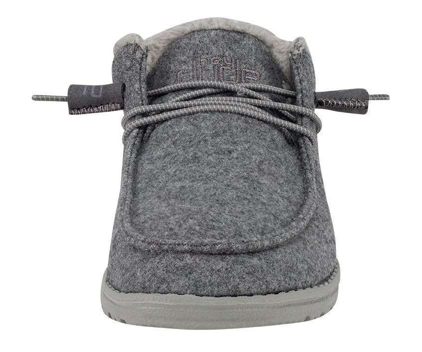 HEY DUDE WOMEN'S CINDY FUR Grey 121983000