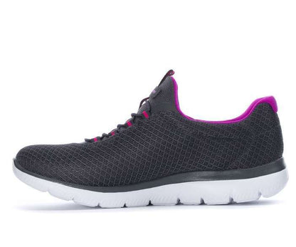 Skechers Women's Summits Bungee Slip On Shoes - Charcoal 12980W/CCPR