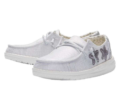 Hey Dude Girl's Wendy Shoes 160023921 Star Silver